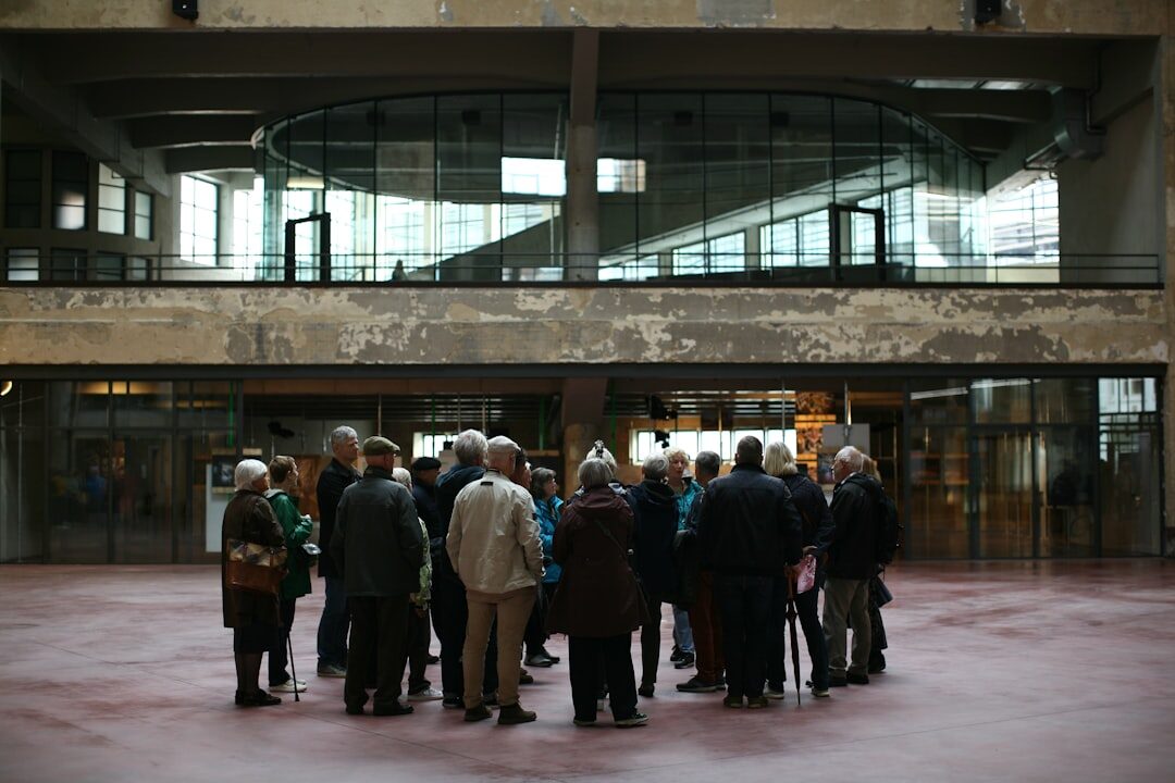 Diverse group of business professionals networking at a conference in Belgium