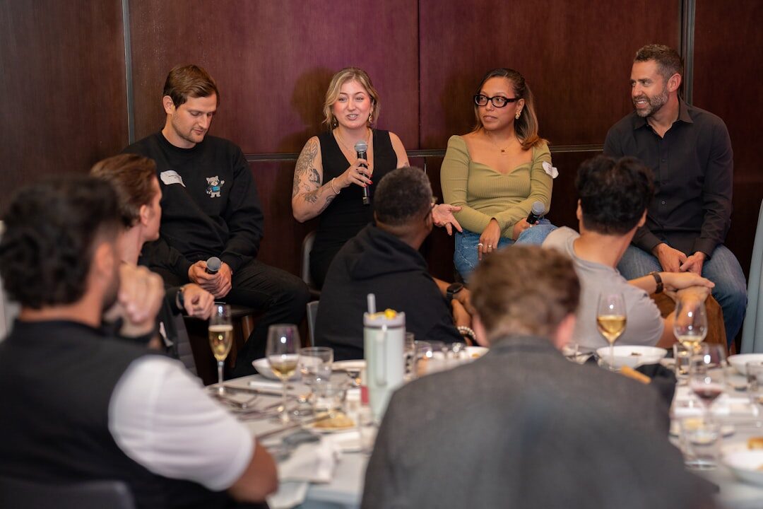 diverse business group at conference