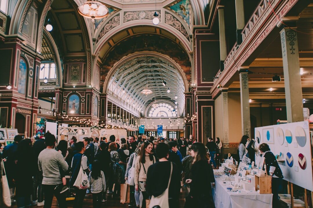 business people networking at event