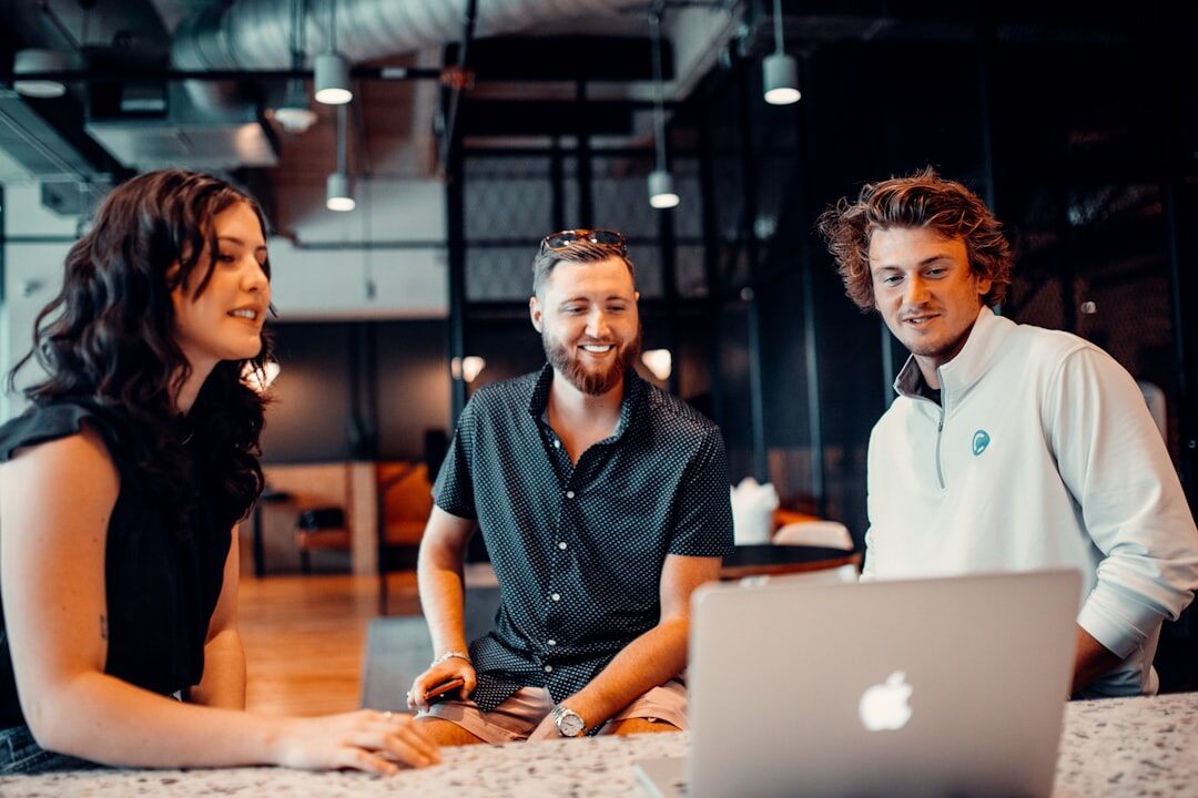 team collaboration in office